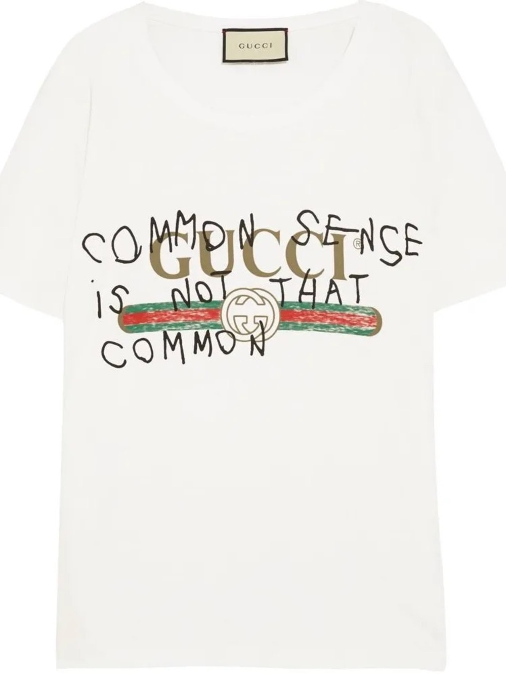Gucci Common Sense is Not That Common t-shirt